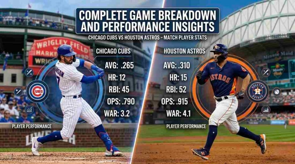 chicago cubs vs houston astros match player stats: Complete Game Breakdown and Performance Insights 1 chicago cubs vs houston astros match player stats